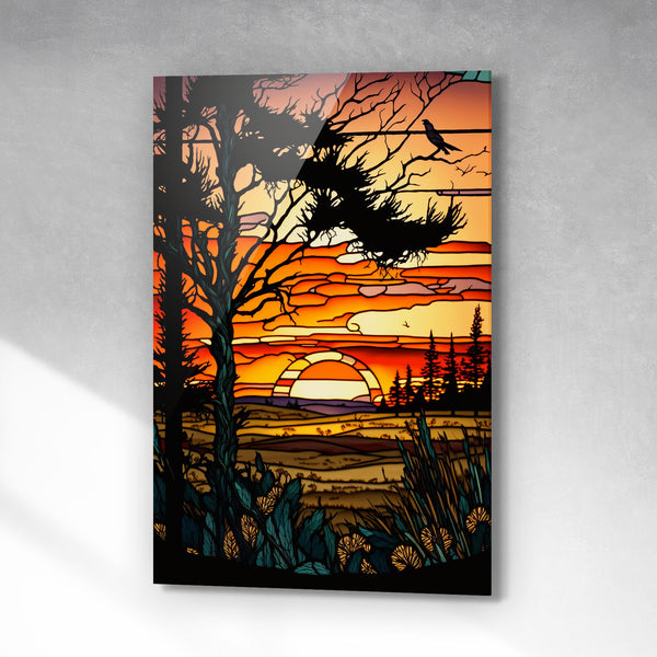 Glas in lood kunst werk