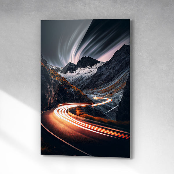 Driving on a mountain