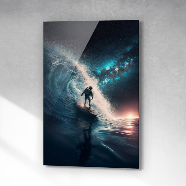 Surfende astronaut
